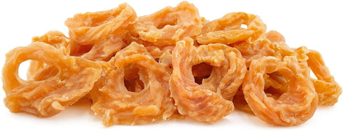 10.6oz Chicken Rings Dog Treats, Real Chicken Jerky Rawhide-Free Soft Chews, Natural High Protein Limited Ingredient