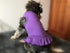 Pet Clothes Small Dog Blank Color Sport Dress T-Shirts Tanks for Female Dogs, 100% Cotton (L, Purple)