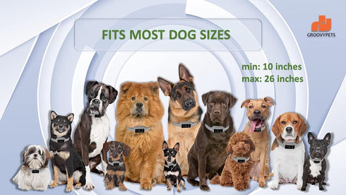 Touchscreen Automatic Bark Collar - Intelligent Bark Deterrent Device with Safe Sound Vibration Shock Mode