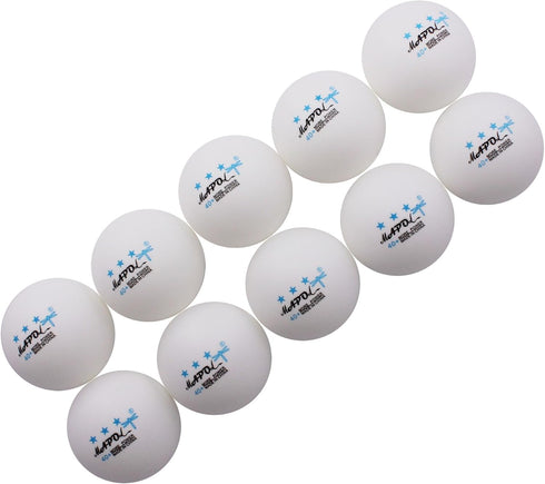 100 Pack 3-Star MAPOL White Table Tennis Balls Advanced Training Ping Pong Ball