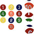 KaiYeA 10pcs Spot Markers Numbered Floor Dots Markers Flat Disc Markers Speed Agility Skill Training Mat Landmark Mat