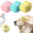 3pack Dog Bath Brush - Soft Silicone Shampoo Brush for Pet Grooming and Bath Massage with Dispenser