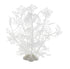JIH Aquarium Decor Plastic Plant Small, Fish Tank Ornament Artificial Plants 8 inch (White, 2 Pcs)