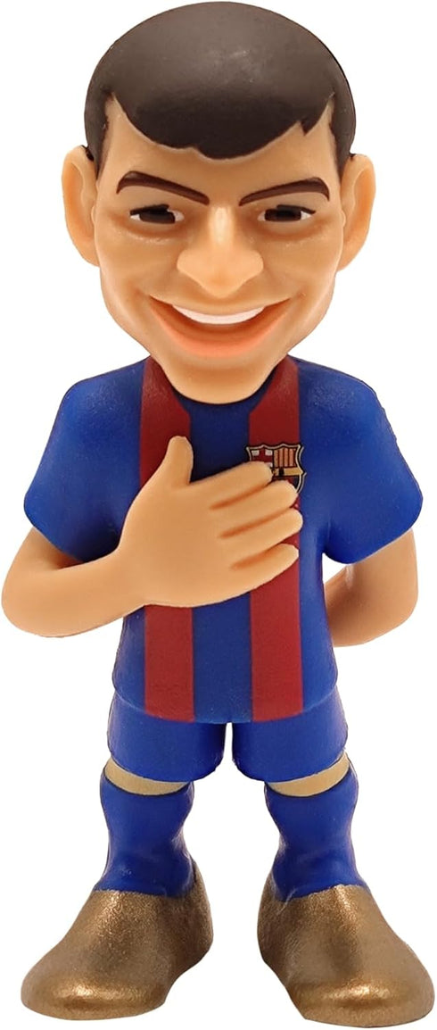 5-Pack (7cm) MINIX COLLECTIBLE FIGURINES of FC Barcelona Stars Araujo, TER Stegen, GAVI, Pedri & Lewandowski Official