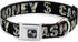 Buckle-Down Dog Collar with Seatbelt Buckle, Cash Money Black Dollar Bills Fill, Medium, 1.5" Wide, Fits 16-23" Neck