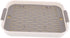 Rabbit Litter Box Rectangular Small Pet Toilet with Raised Fence Non-Slip Bottom