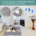 Breathable Dog Crate Mat with Anti-Slip Bottom, 3D Air Mesh Pet Crate Pad, Machine Washable Pet Mat for Dog Sleeping