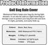 Golf Club Bag Rain Cover - Dustproof Waterproof Foldable Golf Club Dirt Cover Bag
