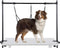 H-Shape Dog Grooming Arm with Clamp, 33" Height Adjustable and 38" - 50" Width for Small/Medium/Large Dogs