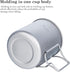 iBasingo 420ml Titanium Mug without Lid, Ultra-light Portable Outdoor Camping Pot, Hiking Drinkware with Foldable