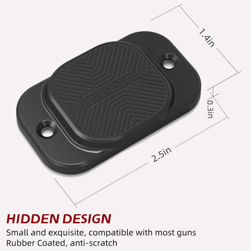 35 Lbs Gun Magnet Mount Rating Magnetic Gun Mount | HQ Rubber Coated for Car, Truck, Desks, Safes, and Walls |