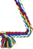 Bird Triangle Rope Swing, Colorful Perch Chewing Toy for Parrots, Budgie, Cockatiel (S)