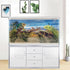 Reptile Habitat Background Rock Oasis Cactus Desert Terrarium Background 36x18in with 10 EVA Double-Sided Tape