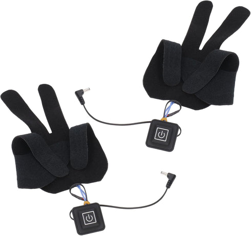 USB Heated Gloves Pad, 5 Finger Fast Heating Pad, 2Pcs Ultra Thin Efficient for Indoors and Hiking