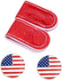 Glitering PVC Golf Hat Clip with Ball Marker, Includes 2 Hat Clips and Golf Ball Markers