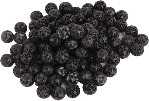 J-star 100pcs 0.62-Inch Aquarium Bio Balls Filter Media with Media Bags for Fish Tank and Pond