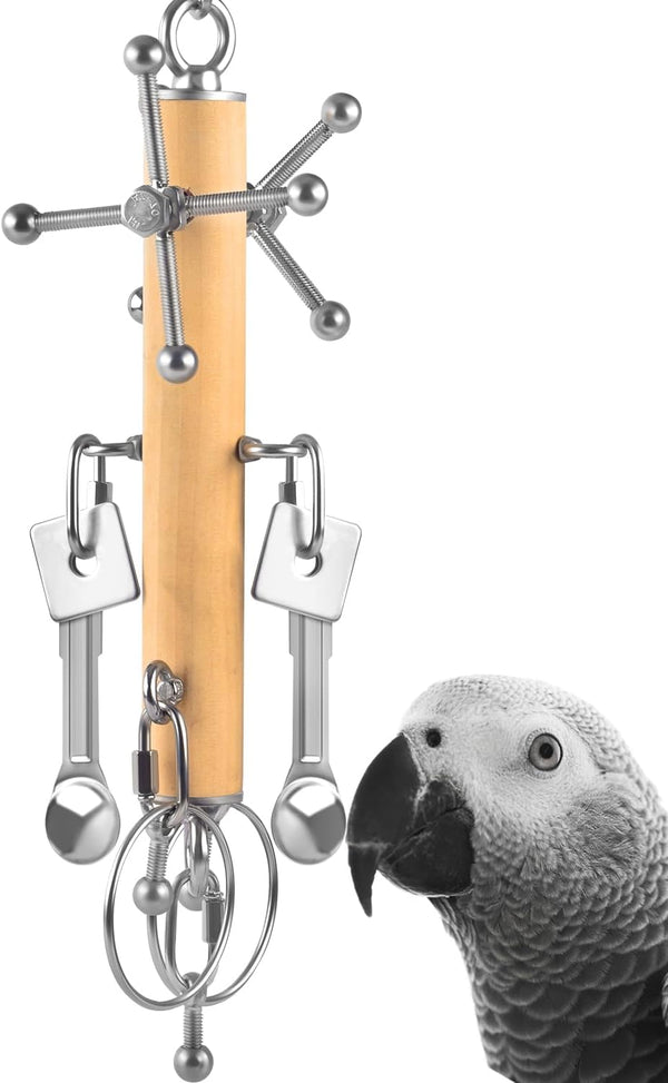 KATUMO Bird Toys, Parrot Pull Spoons, Spinning Toys for Small to Large