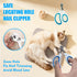 5pcs Grooming Brush Kit - for Shedding & Matted Fur, Self-Cleaning with Flea Comb for Indoor Long-Haired Cats, Blue