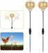 Kalekey 2 Pack Chicken Feeding Toy, Chicken Enrichment Toys with Spring and Ground