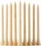 Golf Tees Durable Bamboo Tees - 100Pcs 3-1/4" Biodegradable Material for Reduced Friction and Stable Performance