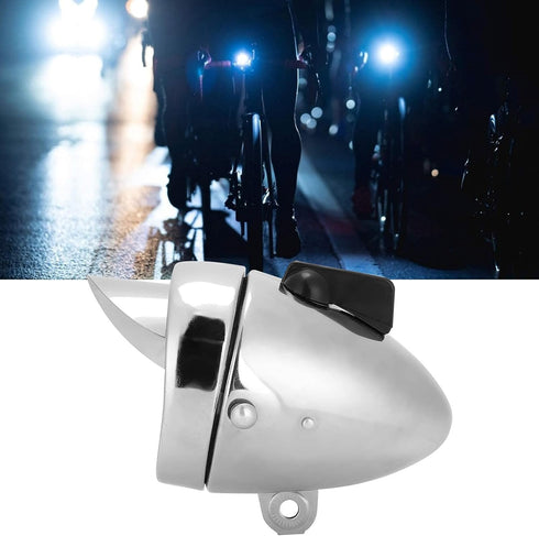 Vintage Bicycle Headlight, Retro Bike LED Light for Night Riding, Safety Front Head Lamp Cycling Accessories