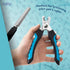 Pet Nail Grooming Tool with Stainless-Steel Nail Clippers and Trimmers, Enhanced Safety for Overcutting Protection