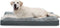 Dog Crate Bed Waterproof Deluxe Plush with Removable Washable Cover, Anti-Slip Bottom, 41 x 27 inch, Gray