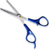 PET MAGASIN Professional Thinning Shears, Pet Thinning Scissors with Toothed Blade, Blue Grooming Tool
