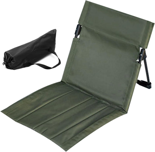 Comebachome Foldable Beach Chair with Back Rest, 500g Portable Sunbathing Recliner, Heavy Duty,