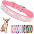 Bling Dog Collars for Large Female Dogs, Diamond Fancy Crystal Glitter Rhinestone Collars, Pink, L
