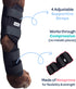 Labra Dog Extra Supportive Compression Wrap for Canine Rear Leg Hock Joint, Recovery, Protection, Ankle Brace