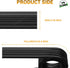 Golf Cart Floor Edge Guard Sill Protector, 2 PCS Anti-Collision Rubber Trim for Club Car DS 1987-Up
