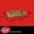 TableCraft Products CRATE12 1:2 Gastro Serving and Display Crate, Acacia Wood, 12 3/4" x 10 1/2" x 2 3/4"