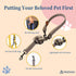 Dog Leash, 15mm Grey, 360° Tangle-Free, Heavy Duty Strong Nylon, Retractable and Hands-Free Design for Small and Medium