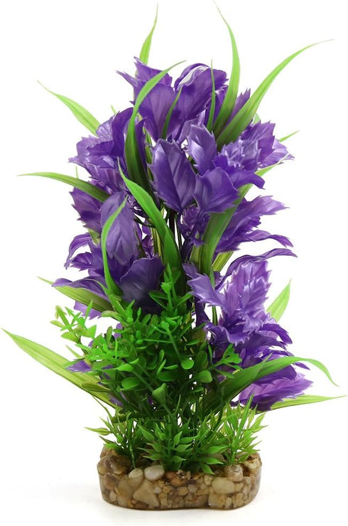uxcell 8 Inches Plastic Plant Ornament Aquarium Terrarium Decor for Reptiles and Amphibians