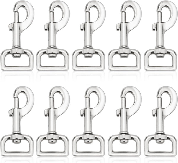 Heavy Duty Swivel Snap Hooks Dog Leash Hook, Trigger Clip Clasp for Pet Leash, Collar, Key Chain, 10 Pack