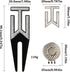 Golf Ball Marker with Hat Clip, Golf Alignment Ball Marker for Putting, Golf Divot Tool, Training Aid, Accessories Gift