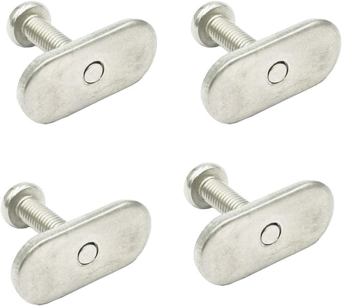 M5x20 Rail Track Screws and Nuts, Stainless Steel Hardware Replacement Kit Accessories for Kayak Canoes Boats Rails, 4