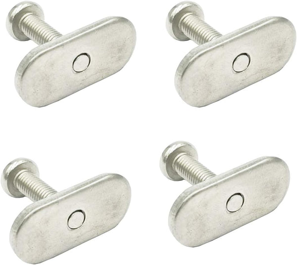 M5x20 Rail Track Screws and Nuts, Stainless Steel Hardware Replacement Kit Accessories for Kayak Canoes Boats Rails, 4