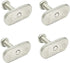 M5x20 Rail Track Screws and Nuts, Stainless Steel Hardware Replacement Kit Accessories for Kayak Canoes Boats Rails, 4