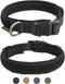 EXCELLENT ELITE SPANKER Tactical Adjustable Nylon Dog Collar - Heavy Duty Military for Small, Medium, Large Dogs (BLK-M)
