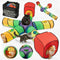 Genius Cat Tunnels for Indoor Cats - Large Customizable 5-Way Tunnel Tube