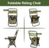 200 LBS Portable Fishing Chair, Folding Camping Chair with High Back Storage Bag Carrying Bag, Durable Oxford Cloth
