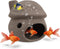 WishLotus Aquarium Cave Decoration, Durable Ceramic Fish Tank Ornament Mushroom House for Betta and Shrimp