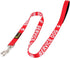 Plutus Pet Service Dog Leash with Soft Neoprene Padded Handle, Printed in Large Letters, 4ft Long, Red, 1" Wide for