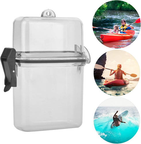 Plastic Transparent Kayak Sealing Box with Climbing Hook for Surfing Canoe Accessory