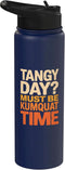 Kumquat Fruit SteMi Apparel Kumquat Citrus Fruit Humor Fruity Kumquat Lover Stainless Steel Insulated Water Bottle