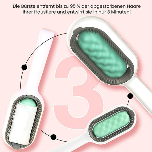 New Cat Hair Brush, Pet Grooming Slicker Brush for Cats and Dogs, Easily Removes Loose Fur and Mats