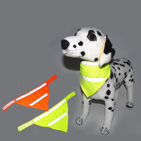 Set of 2 Dog Bandana Reflective Scarf Safety Pet Hunting Bandana, Green, L by Encell