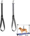 Dog Grooming Loop, Adjustable Nylon Belly Straps for Bathing Safety Tether, Grey Black for Grooming Table
